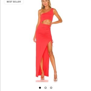 Superdown Alanie Maxi Dress in neon pink